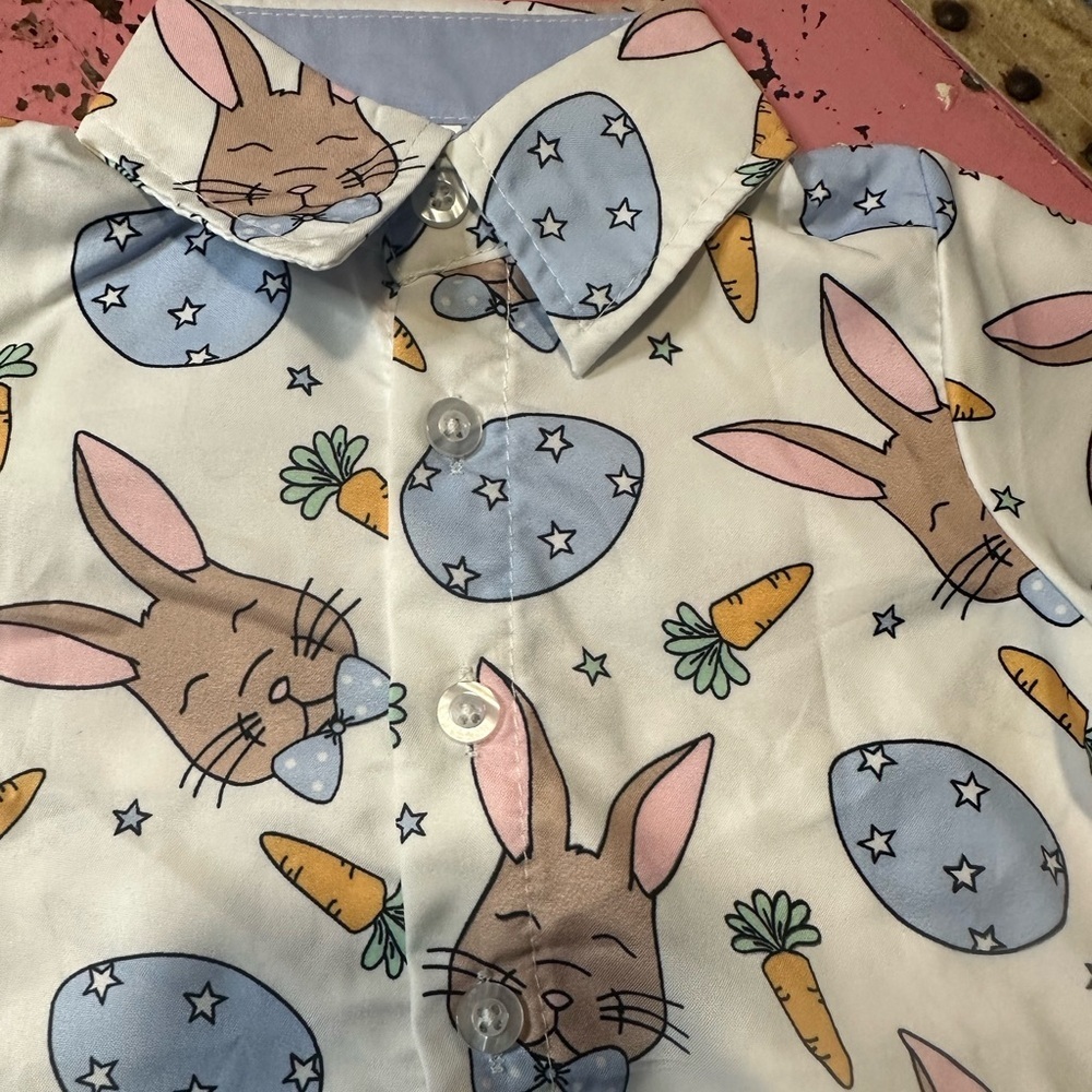 Baby Boy EASTER Sunday Dress Shirt Sz 12 Mo - NEW - Picture 2 of 5